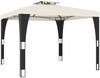 vidaXL Pavillon mit Doppeldach Creme 2,98x2,98 m Stahl 368440 Bild 2