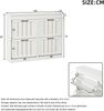 Modern Schuhschrank Schuhregal,Aufbewahrungsschrank im Eingangsbereich,4 Kipptüren mit 8 Fächern, mit Schwarzer Griff,Kann in Fluren, Türen und Wohnzimmern ,MDF, Weiß,105x24x83cm Bild 4
