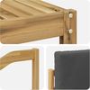 vidaXL Outdoor-Sofagarnitur 4 pcs Weiß und Anthrazit 3391652 Bild 5