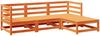 vidaXL 4-tlg. Garten-Sofagarnitur Wachsbraun Massivholz Kiefer 3299378 Bild 2