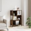 vidaXL Bücherregal Räuchereiche 72x28x109 cm Holzwerkstoff 838885 Bild 3