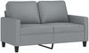 vidaXL 2-tlg. Sofagarnitur mit Kissen Hellgrau Stoff 3201444 Bild 3