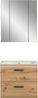 welltime Badezimmer-Set, (Set, 3-St), Florenz, Badkombination 3-tlg, Artisan Oak NB, inkl. Waschbecken Bild 3