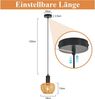 Nettlife Pendelleuchte Retro Boho Schwarz Hängelampe aus Rattan 1/3 flammige E27, Höhenverstellbar, ohne Leuchtmittel, ob Schlafzimmer Flur Esszimmer Dachboden Küche Bild 3