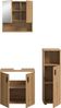 welltime Badmöbel-Set MANI, 3-tlg. Badkombination, Paneeloptik, (Set, 3-St, Set, best. aus:1Badschrank, 1Spiegelschrank, 1Waschbeckenunterschrank), Bad-Kombination, Bad-Möbel, Badezimmer, Kombination, Kombi Bild 4