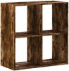 vidaXL Bücherregal Räuchereiche 68,5x32x68,5 cm Holzwerkstoff 852829 Bild 5