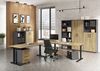 Aktenschrank >M-416< (BxHxT: 80x200x40 cm) in anthrazit | hellbraun Bild 4