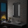 vidaXL Badezimmer-Wandspiegel mit LED 60x100 cm, Mit Beleuchtung [144704] Bild 2