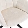 Duhome Loungesessel, Armlehnstuhl aus Chenille-Stoff, Schminktisch Stuhl 360° drehbar Bild 3