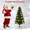 180 cm Künstlicher Weihnachtsbaum aus Glasfaser mit Beleuchtung Tannenbaum Bild 2