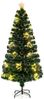 180 cm Künstlicher Weihnachtsbaum aus Glasfaser mit Beleuchtung Tannenbaum Bild 1