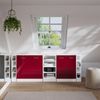 Dachschrägenschrank-Set Rion Rot Hochglanz 210 cm 5er Set Schrankkorpuss 60 cm Tiefe Vicco Bild 3