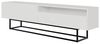 Selsey TV-Schrank VELDIO mit offenem Fach, Lamellenfronten und schwarzen Metallbeinen, 175 cm Bild 4