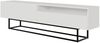 Selsey TV-Schrank VELDIO mit offenem Fach, Lamellenfronten und schwarzen Metallbeinen, 175 cm Bild 5