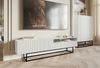 Selsey TV-Schrank VELDIO mit offenem Fach, Lamellenfronten und schwarzen Metallbeinen, 175 cm Bild 2