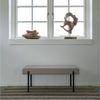 Design Sitzbank NORDIC light-brown Stoff 100cm Eleganz & Modern Bild 5