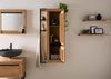Badschrank Wildeiche / Zerreiche 59x35x130 natur geölt MONTREUX #59 Bild 2