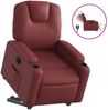 vidaXL Relaxsessel mit Aufstehhilfe Elektrisch Weinrot Kunstleder 3204448 Bild 2