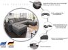 COLLECTION AB Wohnlandschaft Josy XL U-Form, Breite: 313 cm, Liegefl. 137x266 cm, Bettfunktion, Bettkasten & 2 Zierkissen, Federkern Bild 3