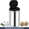 Sensor Mülleimer Küche 30L Edelstahl - Automatik Bewegungssensor Klemmring | Smarter Abfalleimer mit Deckel Müllbehälter Kücheneimer Bild 2