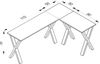 VCM Schreibtisch Lona 916516 Silber / Sonoma-Eiche H. 76 x B. 160 x T. 130 cm Bild 3