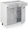 Küchenunterschrank R-Line Beton 80 cm ohne Arbeitsplatte Vicco Bild 3