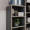 Bücherregal Tetrix Anthrazit 40 x 100 cm mit 4 Fächern Vicco Bild 4