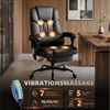 Vinsetto Schreibtischstuhl Bürostuhl mit Massagefunktion (Bürostuhl, 1 St), 6-Punkt Vibrationsmassage, Fußstütze, Höhenverstellbar Bild 4