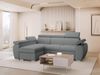 Ecksofa Boston Mini mit Schlaffunktion, Bettkasten, Einstellbare Kopfstützen (Farbe: Aragon 93, Seite: Links, LC+2r) Bild 2