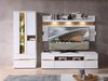 Wohnwand Wohnzimmerschrank MEMPHIS Weiß mit Artisan Eiche Nachbildung Bild 2
