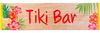 Boland Hängedekoration Tiki Bar Party Banner, Wo dieses Banner hängt, gibt es leckere Südsee-Cocktails! Bild 1