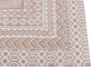 Teppich Jute beige weiß 200 x 300 cm geometrisches Muster Kurzflor BAGLAR Bild 4