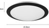 LED Deckenleuchte 2er Set in Schwarz IP44 Badlampen, Ø 29cm Bild 4