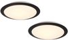 LED Deckenleuchte 2er Set in Schwarz IP44 Badlampen, Ø 29cm Bild 2
