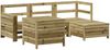 vidaXL 5-tlg. Garten-Sofagarnitur Kiefernholz Imprägniert 3250487 Bild 2