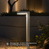 Star Trading Solar Wegeleuchte mit Bewegungsmelder – 500 Lumen & 70 lm Dauerlicht, LED warmweiß 3000K, Dämmerungssensor, 60 cm – Gartenleuchte für Wege & Einfahrten Bild 5