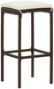 vidaXL 7-tlg. Gartenbar-Set Braun Massivholz Akazie und Poly Rattan 3295285 Bild 4