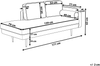 Chaiselongue Samtstoff schwarz rechtsseitig MIRAMAS Bild 2