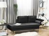 Chaiselongue Samtstoff schwarz rechtsseitig MIRAMAS Bild 3