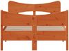 vidaXL Massivholzbett ohne Matratze Wachsbraun 120x200 cm Kiefernholz 3216386 Bild 4