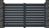 Vente-unique - PRIMO Eingangstor Metall Grau - B 4,6 cm x H 178 cm x L 300 cm Bild 3