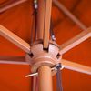 Sonnenschirm Florida, Gartenschirm Marktschirm, Ø 3m Polyester/Holz ~ terracotta Bild 4