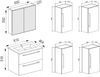 VCM Badmöbel Waschtisch Badinos 915093 Sonoma-Eiche H. 150 x B. 130 x T. 46 cm Bild 3