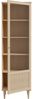 Forte CALASETTA Vitrine 60, Boho-Vitrinenschrank mit Rattangeflecht, 1-türig, Holzwerkstoff, Elegancia Eiche | Technorattan, 60,4 cm breit x 198,5 cm hoch x 41,4 cm tief Bild 5