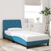 vidaXL Bettgestell mit LED ohne Matratze Blau 80x200 cm Samt 3213823 Bild 4