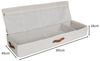 hausleben Organizer Große Unterbett-Aufbewahrungsbox, faltbar mit Griffen, verstärkt mit Karton - 90 x 45 x 18 cm Bild 2