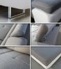 Ecksofa Caris mit Schlaffunktion, Bettkasten und einstellbare Kopfstützen (Schwarz + Dunkelgrau (Soft 011 + Sawana 05), Ecksofa Links) Bild 5