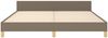 vidaXL Bettgestell ohne Matratze Taupe 160x200 cm Stoff 347427 Bild 5