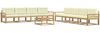 vidaXL Outdoor-Sofagarnitur 9 pcs Weiß und Creme 79 x 79 x 37 cm 3386234 Bild 2