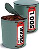 Praknu Gartenbox 2x Gartensack mit Deckel 500 L (2 St), 500L Groß - Verschließbar - 4 Reißfeste Griffe - Robustes Polypropylen Bild 2